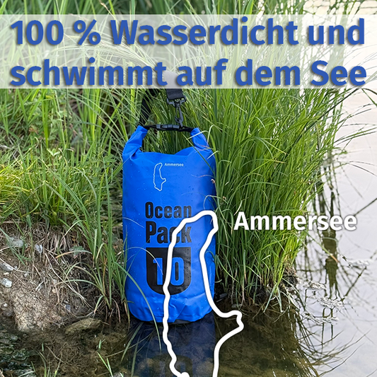 Ammersee - Rucksack wasserdicht für den Wassersport - Urlaub must haves